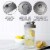 reCAP® Mason Jars Lid POUR cap | Regular Mouth | Black | Set of 3 Perspective: right