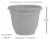 Bloem Ariana 12 In. Plastic Self Watering Burnt Red Planter AP1213 Perspective: right