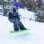 Lucky Bums 95cm Youth Kids Plastic Snowboard with Adjustable Bindings, Green Perspective: right
