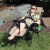Sunnydaze Zero Gravity Lounge Lawn Chair with Pillow and Cup Holder - Khaki Perspective: right