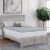 Dream Serenity Peak Comfort 3 inch Memory Foam Mattress Topper Full Perspective: right