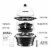 Chefman Electric Double Decker Egg Cooker Boiler - Black Perspective: right