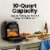 Chefman Digital Air Fryer + Oven - Black Perspective: right