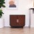 Teamson Pets Decorative Dyad Wooden Cat Litter Box Cabinet & Side Table, Pet Furniture, Brown Perspective: right