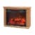 Lifesmart Square Fireplace Heater - Medium Oak Perspective: right