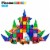 PicassoTiles 80 Piece Magnetic Building Block Set w Car Perspective: right