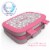 Bentgo Kids Durable & Leak Proof Pink Dots Children's Lunch Box - Gray Perspective: right