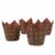 100-Pack Tulip Paper Cupcake Liners for Muffin Baking - Brown & Gold Prints, 2.2" Diameter Perspective: right