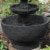 Outdoor Water Fountain 3 Tier 34 Budding Fruition Patio Garden Yard Décor Perspective: right