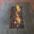 Rustic Faux Wood Propane Gas Fire Pit Table with Cover and Lava Rocks Perspective: right