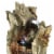 Sunnydaze Cascading Caves Waterfall Water Tabletop Fountain Feature w/ LED - 14 Perspective: right