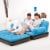 Bestway Multi Max Inflatable Air Couch or Double Bed with AC Air Pump, Blue Perspective: right
