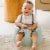 Bumbo Baby Infant Soft Foam Floor Seat with 3 Point Adjustable Harness, Hemlock Perspective: right