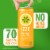 IZZE No Sugar Added Pineapple Sparkling Juice Beverage Blend Perspective: right