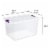 Sterilite 64 Qt Clear Storage Tote, 6 Pack, and 66 Qt Clear Storage Tote, 6 Pack Perspective: right