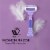 Razors for Women, Extra Smooth 4-Blades, Infused with Vitamin E & Aloe, Women’s Shaver Perspective: right