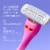 Billie 3-Blade Disposable Razors for Women with Easy Glide Aloe Shave Soap The Sunburst Set Perspective: right