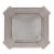 Antique Wooden End Table with Polyresin Engravings and Glass Top, Silver and Clear- Saltoro Perspective: right