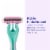 Skintimate Sensitive Disposable Four Blade Razors Perspective: right