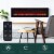 Edyo Living Wall Mount or Recessed Electric Fireplace with Touch Screen, 60 Inch Perspective: right