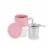 Pinky Up  18 oz Delia Tea Mug & Infuser&#44; Pink Perspective: right