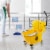 Dryser Commercial Mop Bucket with Side Press Wringer - 26 Quart Yellow Perspective: right