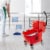 Dryser Commercial Mop Bucket with Side Press Wringer - 26 Quart, Red Perspective: right