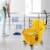 Dryser Commercial Mop Bucket with Side Press Wringer - 33 Quart, Yellow Perspective: right