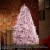 6FT Pink Spruce Artificial Holiday Christmas Tree with Metal Stand Perspective: right