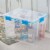 Sterilite 80-Qt Clear Plastic Stackable Storage Bin w/ Gasket Latch Lid, 8 Pack Perspective: right
