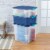 Sterilite 26 Gallon Latch & Carry Plastic Storage Tote Container Box, 12 Pack Perspective: right