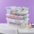 Sterilite Small Clip Box Clear Storage Tote Container with Latching Lid, 24 Pack Perspective: right