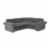 Intex Corner Sofa L-Shaped Inflatable Lounge Couch w/ Cupholders, Gray (4 Pack) Perspective: right