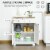 Kitchen Storage Cupboard Organizer Cabinet w/2 Drawers & Adjustable Shelf, White Perspective: right