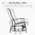 Outdoor Patio Gliding Chair, Swing Rocker Sling Fabric, Porch Deck Garden Pool Perspective: right