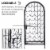 35 Bottle Large Metal Floor Freestanding Locking Wine Rack Jail Renaissance Cage Perspective: right