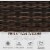 Outside Rattan Wicker Chair Loveseat Set for Patio w/ Glass Coffee Table, Brown Perspective: right