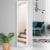 62.5  Freestanding Full Body Bedroom Mirror, Wall Mounted Dressing Mirror White Perspective: right