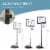 Basketball Hoop w/ 2 Built-In Moving Wheels and Ball Holder, 65.75 H -90.5 H Perspective: right