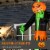 9 ft Light Up Pumpkin Inflatable Outdoor Halloween Yard Decoration w/ LED Lights Perspective: right