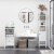 Freestanding Bathroom Linen Floor Cupboard with Multi-Tier Shelving and Tabletop Perspective: right