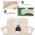 Outdoor Wood Adirondack Chair, Loveseat Armchair for Garden Patio Deck, Natural Perspective: right