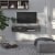 Wall Mount Media Console, Floating TV Stand Entertainment Center Unit, Dark Grey Perspective: right