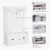 Hall Coat & Shoe Storage Cupboard  Corner Hall Tree, White Perspective: right