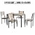 Multi-Section Outside or Inside Seating Bench with Tabletop Smooth Surface Perspective: right