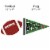 Big Dot of Happiness End Zone - Football Lawn Decor - Outdoor Party Yard Decor - 10 Pc Perspective: right