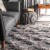 Nuloom Francene Diamond Trellis Shag Area Rug in Silver Perspective: right
