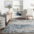 nuLOOM Wilde Abstract Distressed Area Rug in Blue Perspective: right