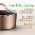 NutriChef Nonstick Cooking Kitchen Cookware Pots and Pans, 20 Piece Set, Bronze Perspective: right