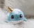 Glitter Galaxy 6-Inch Cute Ice Cream Cone Horn Blue Narwhal Collectible Plush Perspective: right